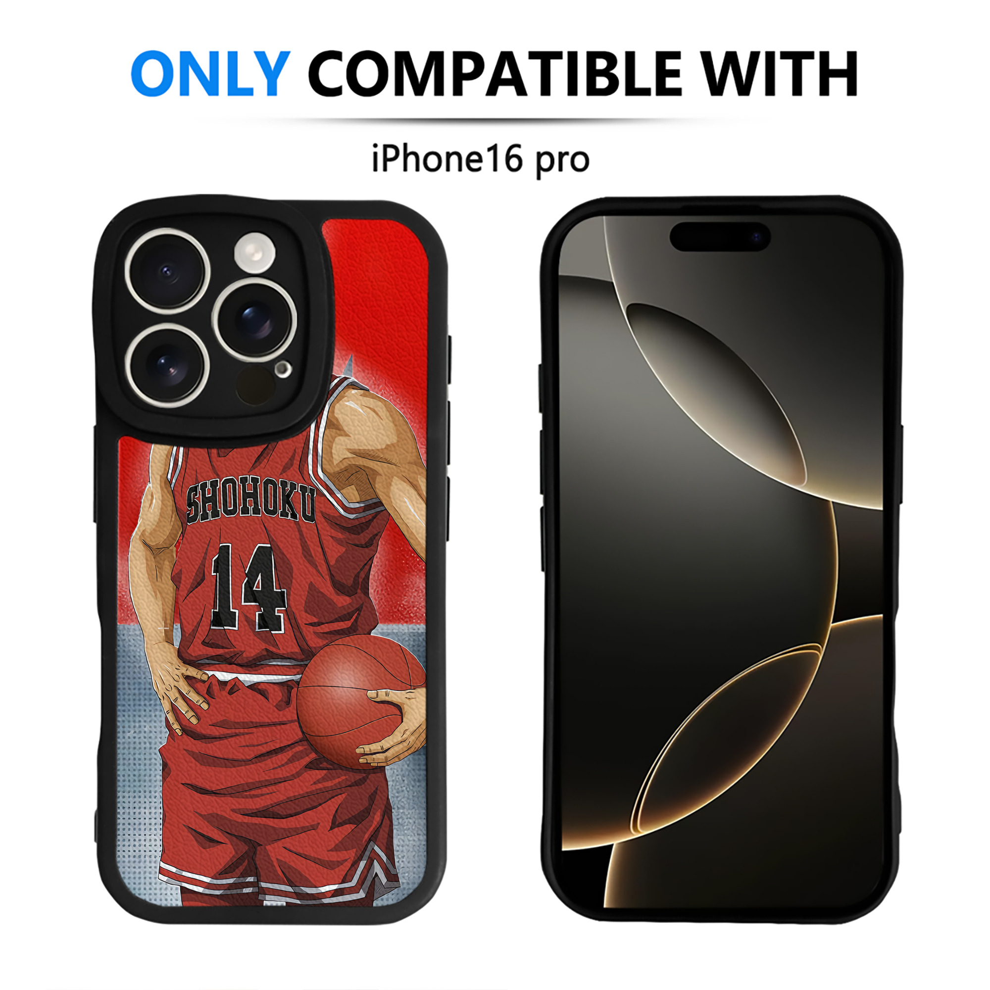 （画像用） SLAM DUNK／スラムダンク 【iPhone 16シリーズ対応】シリコンスマホケース（レザー調） 材質：シリコン